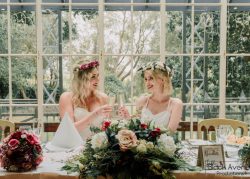 Couple at bridal table 2